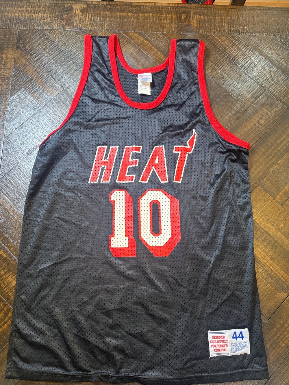 Vintage‎ 90s Miami Heat Tim Hardaway #10 Mesh Jersey L NBA